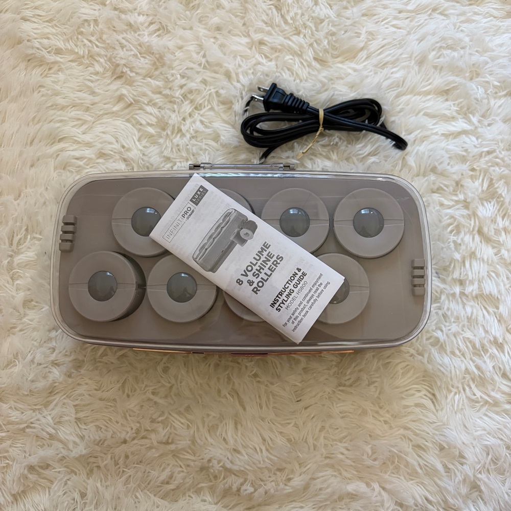 conair infinitipro hot rollers, 8 pack with clips